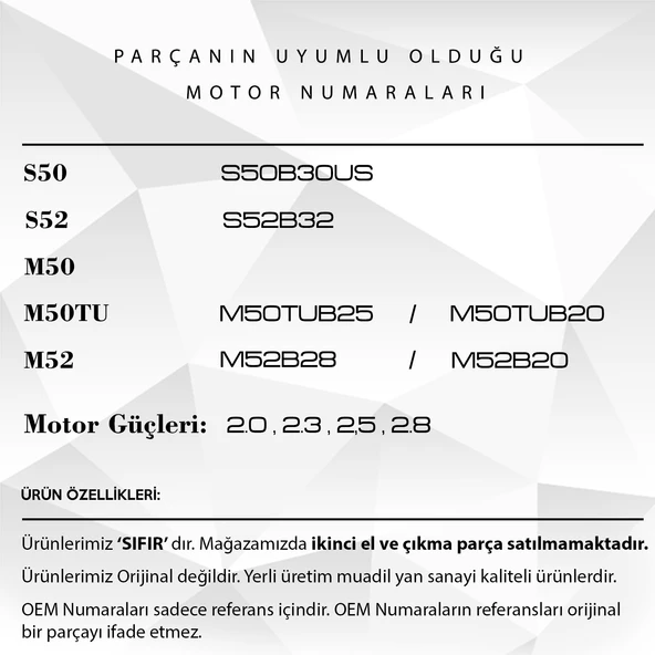 BMW E34, E36, E38, E39, Z3 için Vanos Tamir Takımı Seti - 2