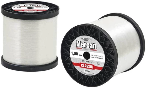 Mercan 1kg Bobin Beyaz Misina