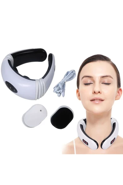 Manyetik ve Elektrikli Boyun Masaj Cihazı Yüksek Düşük Ayar Seçenekleri ve Ergonomik Tasarım - 2