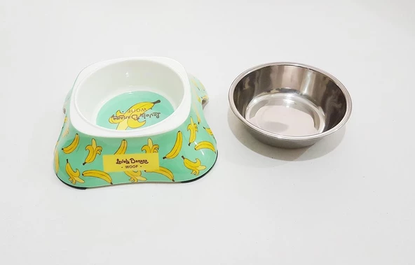 Bobo Kedi Köpek Melamin Mama Su Kabı BO-3138H(A5) 150 ML Banana - 2