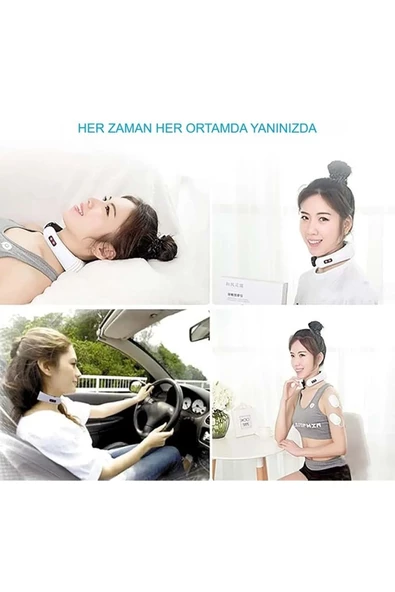 Manyetik ve Elektrikli Boyun Masaj Cihazı Yüksek Düşük Ayar Seçenekleri ve Ergonomik Tasarım - 5