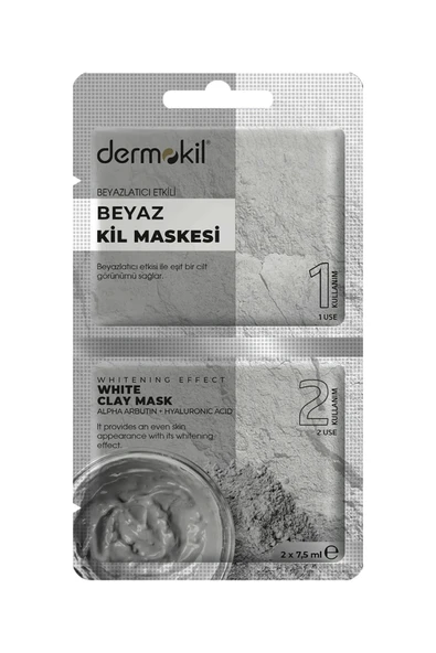 Dermokil Beyazlatıcı Etkili Beyaz Kil Maskesi 15ml