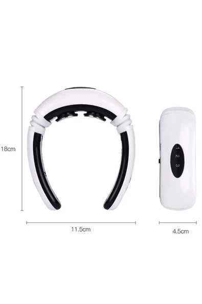 Manyetik ve Elektrikli Boyun Masaj Cihazı Yüksek Düşük Ayar Seçenekleri ve Ergonomik Tasarım - 3
