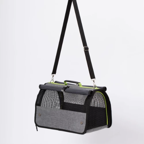 Yıkanabilir Plastik Fileli Kedi Köpek Taşıma Çantası Flybag Model - Resim 5