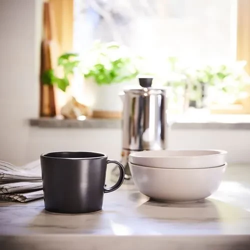 SUMUHOME DINERA MAT SIRLI ÇÖMLEK KUPA KOYU GRİ 30 CL - 3