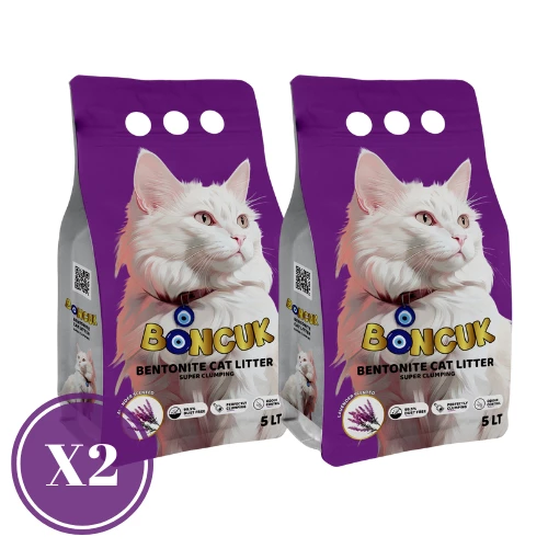 BONCUK LAVANTA KOKULU 5L X 2  KEDİ KUMU