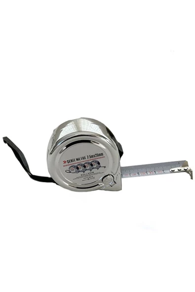 SPRENDA Otomatik Krom Şerit Metre 5 metre X 18 mm