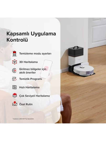 Roborock Q8 Max Plus Çöp Istasyonlu Akıllı Robot Süpürge Siyah - 4