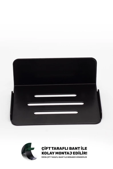 Metal Çok Fonksiyonlu Sabunluk Paslanmaz Siyah El Sabunluğu - 3