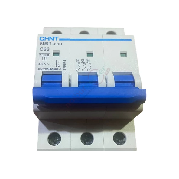 Chint NB1-63H 3X63A C Tipi  Otomatik Sigorta 10kA 179878