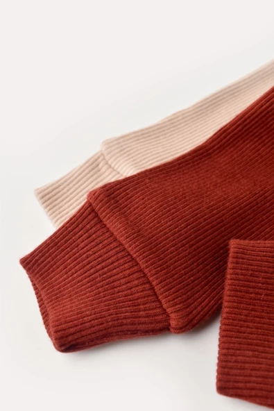 Bebek 2 Parça Pantolon, %50 Modal Kumaş - %50 Organik Pamuk, Bebek ve Yenidoğan Serisi - CSYM11612 - 2