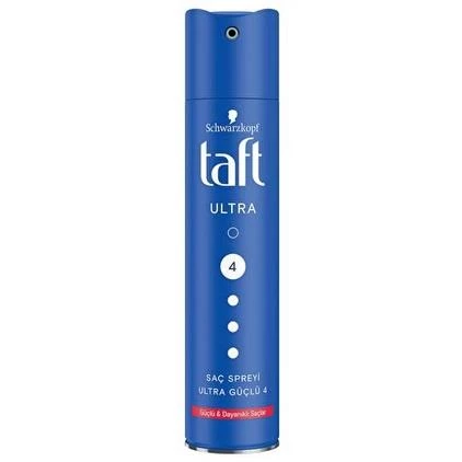 Taft Saç Spreyi 4-Ultra Güçlü 250ml Güçlü Dayanıklı