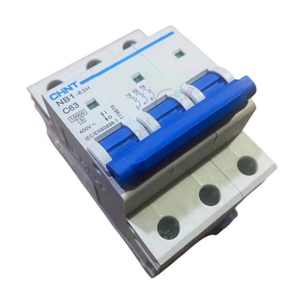 Chint NB1-63H 3X63A C Tipi  Otomatik Sigorta 10kA 179878 - 2