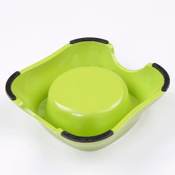 Bobo Melamin Kedi Köpek Mama Su Kabı BO-3138A5 150 ML Yeşil - Resim 3