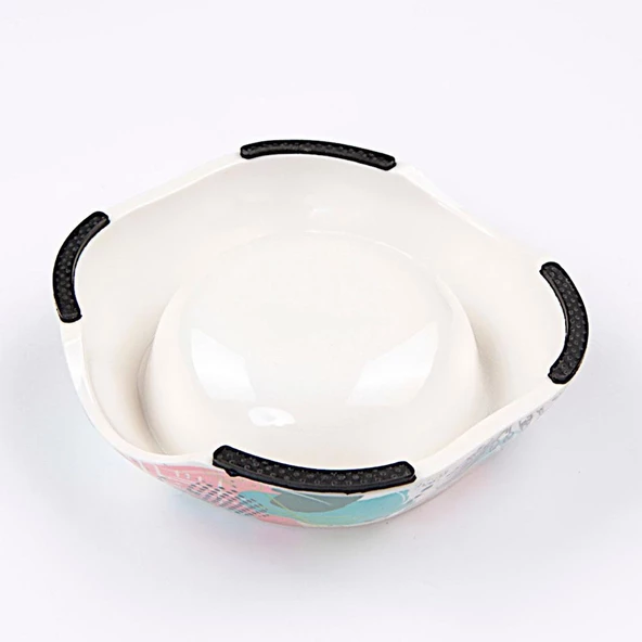 Bobo Melamin Kedi Köpek Mama Kabı BO-3134H(A5) 150 ML Soyut - Resim 3