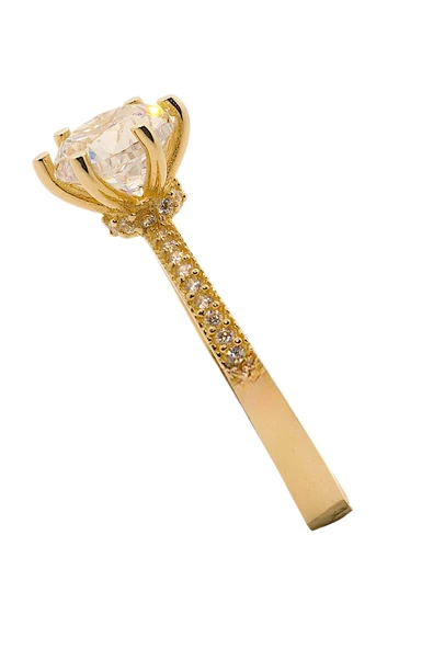 Cigold Tektaş Yüzük 14 Ayar Altın 2,41 Gr OA-K21901028873 - 4