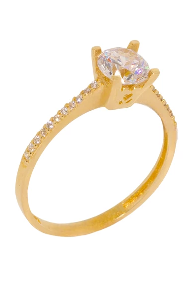 Cigold Tektaş Yüzük 14 Ayar Altın 1,53 Gr OA-K21501028866 - 3