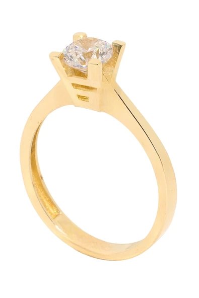 Cigold Tektaş Yüzük 14 Ayar Altın 2,63 Gr OA-K21501028867 - 2