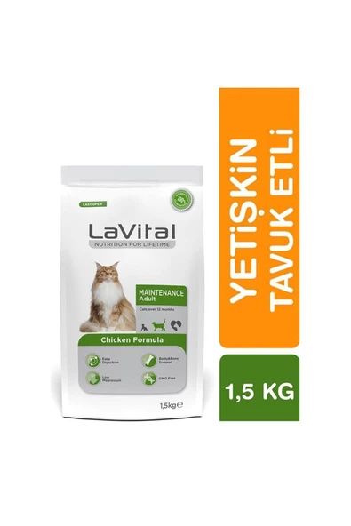 Lavital Tavuklu Yetişkin Kedi Maması 1.5kg - 2