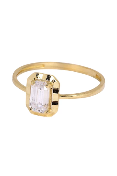 Cigold Tektaş Yüzük 14 Ayar Altın 1,04 Gr OA-K21401028869 - 4