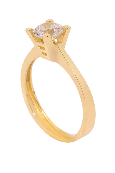 Cigold Tektaş Yüzük 14 Ayar Altın 2,63 Gr OA-K21501028867 - 4
