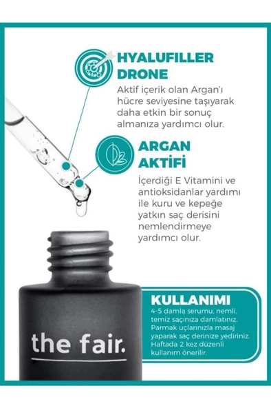 The Fair Drone-Targeted Argan 50 ml Besleyici Saç Serumu - 2