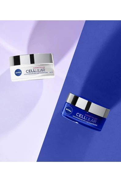 Nivea Cellular Expert Filler Yoğun Yaşlanma Karşıtı Spf15 Gündüz Ve Gece Bakımı 2'li Krem Seti - 4