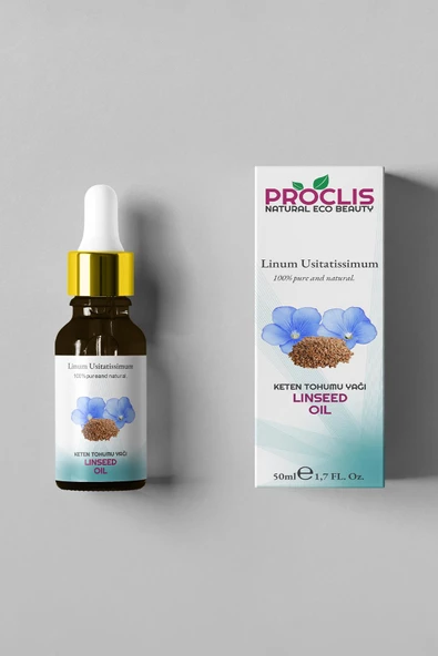 PROCLİS Soğuk Sıkım % 100 Doğal Keten Tohumu Yağ, Sabit Yağ, Linseed Oil 50 ml - 3
