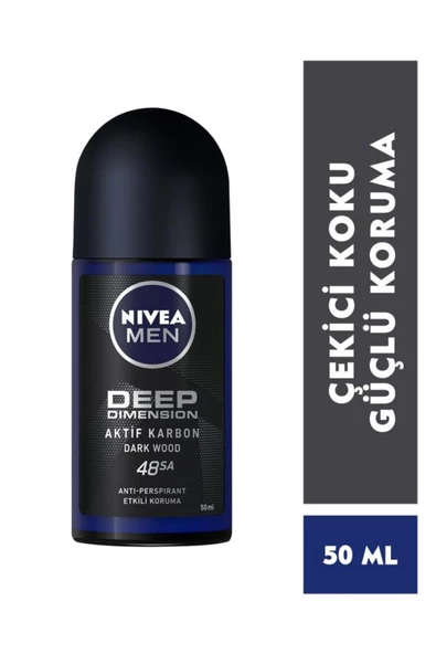Nivea Men Deep Dimension Erkek Deodorant Roll-On 50 ml