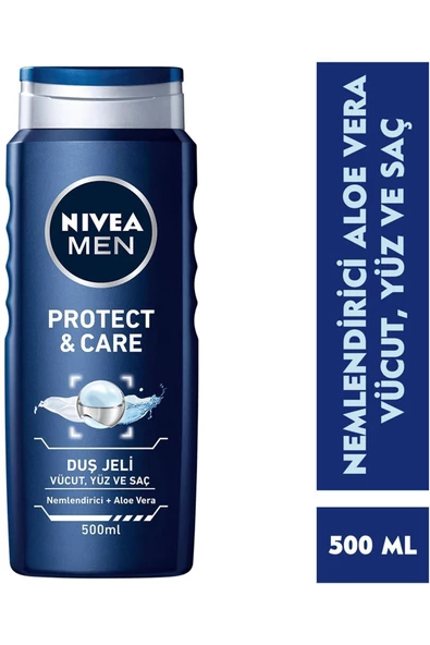 Nivea Men Protect & Care Aloe Vera Nemlendirici Erkek Duş Jeli 500 ML