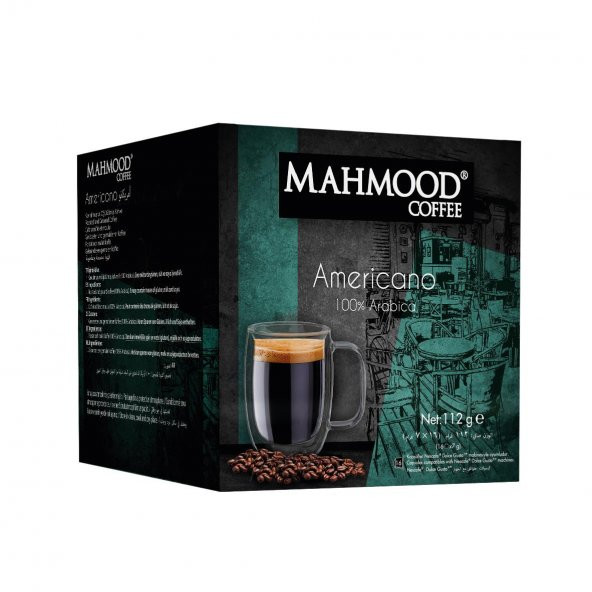 Mahmood Coffee Americano Kapsül 7 Gr x 16 Adet