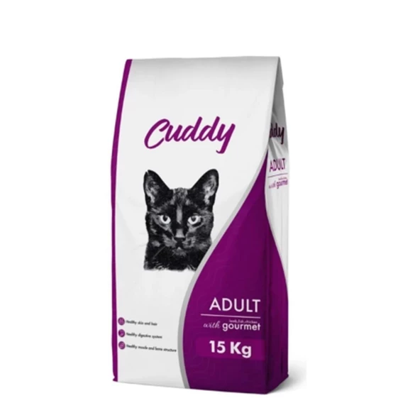 Cuddy Gourmet Yetişkin Kedi Maması  15 Kg