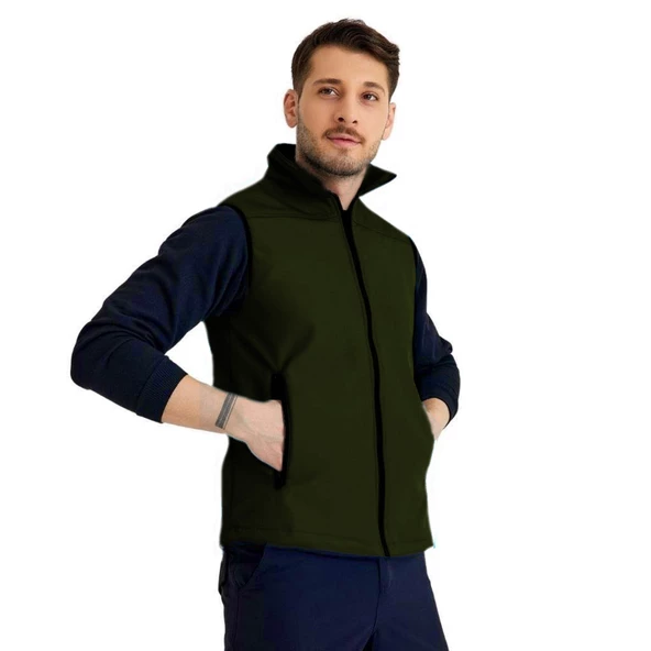 Şensel, Softshell Yelek, Haki 118E2225 Rüzgar Geçirmez - 2