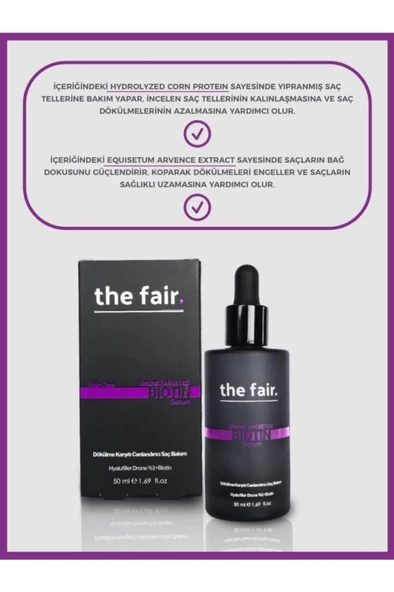 The Fair Drone-targeted Biotin Dökülme Önleyici Saç Serumu 50ml - 4