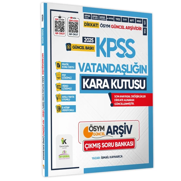2025 MEB-AGS VATANDAŞLIK Kara Kutu ÖSYM Çıkmış Soru Havuzu Bankası Konu Özetli Video/PDF Çözümlü