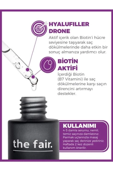 The Fair Drone-targeted Biotin Dökülme Önleyici Saç Serumu 50ml - 2