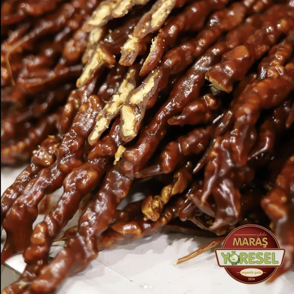 Saf üzüm suyu cevizli siyah sucuk (1 Kg)