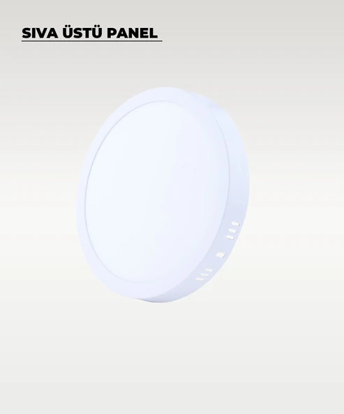 18W Sıva Üstü Yuvarlak Led Panel Gün Işığı 4000K - Resim 3
