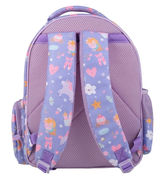Me Team Daisy Mor Üç Bölmeli Kız Çocuk İlkokul Sırt Çantası - Resim 3