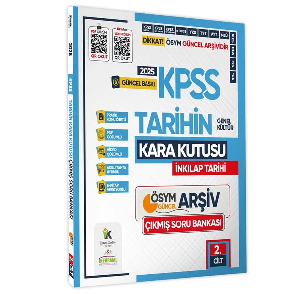 2025 MEB-AGS TARİHİN Kara Kutusu 2.Cilt ÖSYM Çıkmış Soru Havuzu Bankası K. Özetli Video/PDF Çözümlü - 1