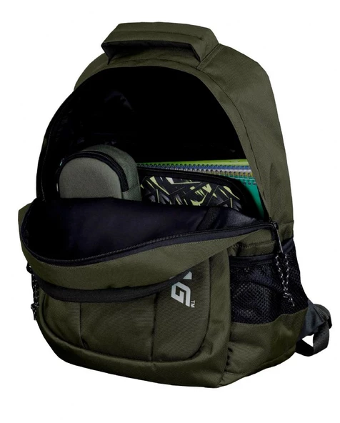 Jacbag Black Üç Bölmeli Günlük ve Seyahat Haki Sırt Çantası - Resim 3