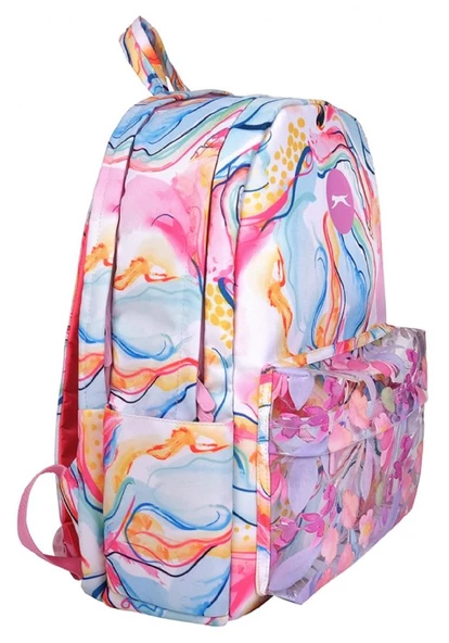 Me Çanta Slazenger PVC Flower Okul Sırt Çantası ve Kalemlik Seti - Resim 2