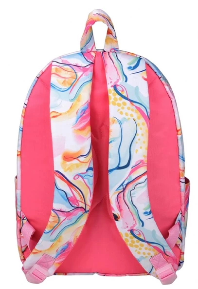 Slazenger Flower PVC Cep Detaylı Üç Bölmeli Okul ve Günlük Sırt Çantası - Kız Çocuk - Resim 4