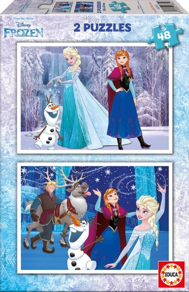 Educa 2x48 Parça Frozen Puzzle