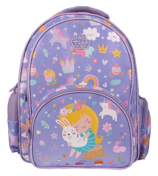 Me Team Daisy Mor Üç Bölmeli Kız Çocuk İlkokul Sırt Çantası ürün görseli