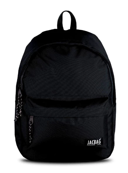 Jacbag Classic İki Bölmeli Siyah Okul Günlük Seyahat Sırt Çantası