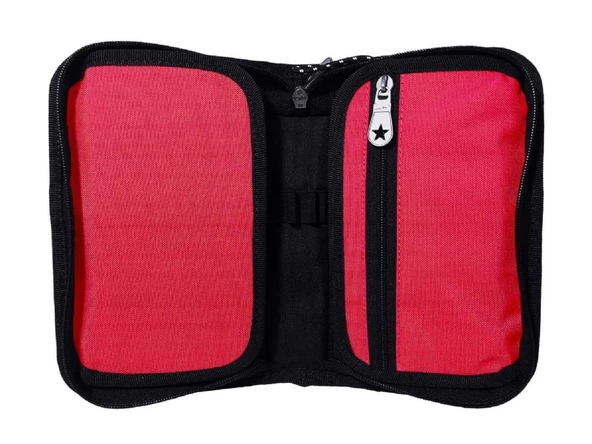 Jacbag Mercan Pembe Sert Kapaklı Lastikli Düzenleyici Organizer Kalemlik - Resim 2