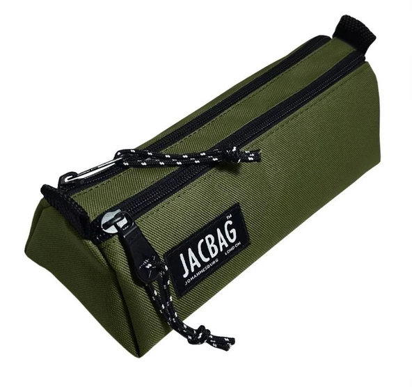 Jacbag Dual Prime İki Bölmeli Üçgen Haki Yeşil Erkek Kalem Çantası - 3