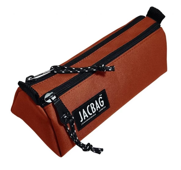 Jacbag Dual Prime İki Bölmeli Üçgen Kiremit Kız Çocuk Kalem Çantası - Resim 3