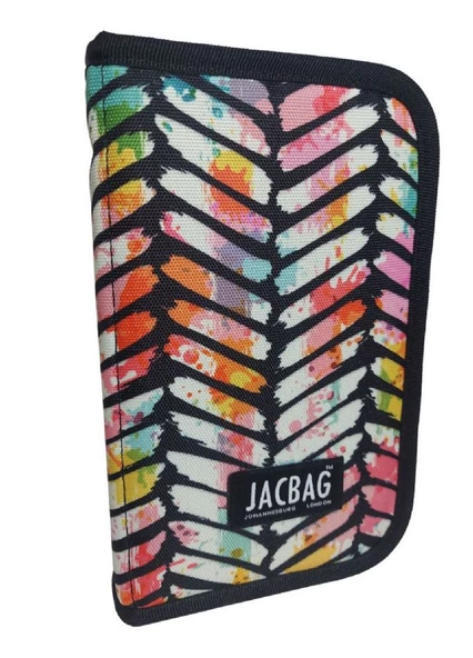 Jacbag Geometrik Sert Kapaklı Lastikli Düzenleyici Organizer Kalemlik